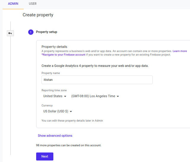 how to add site in google analytics - itistan tutorials on itistan.com